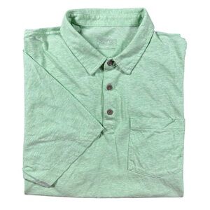 Patagonia Polo‎ Shirt XL Green Organic Cotton Pocket Casual